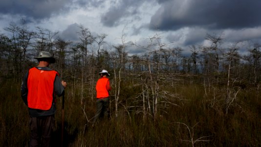 HIking out of Gator Hook