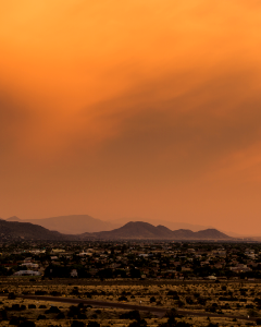Wildfire Sunset in Albuquerque photo