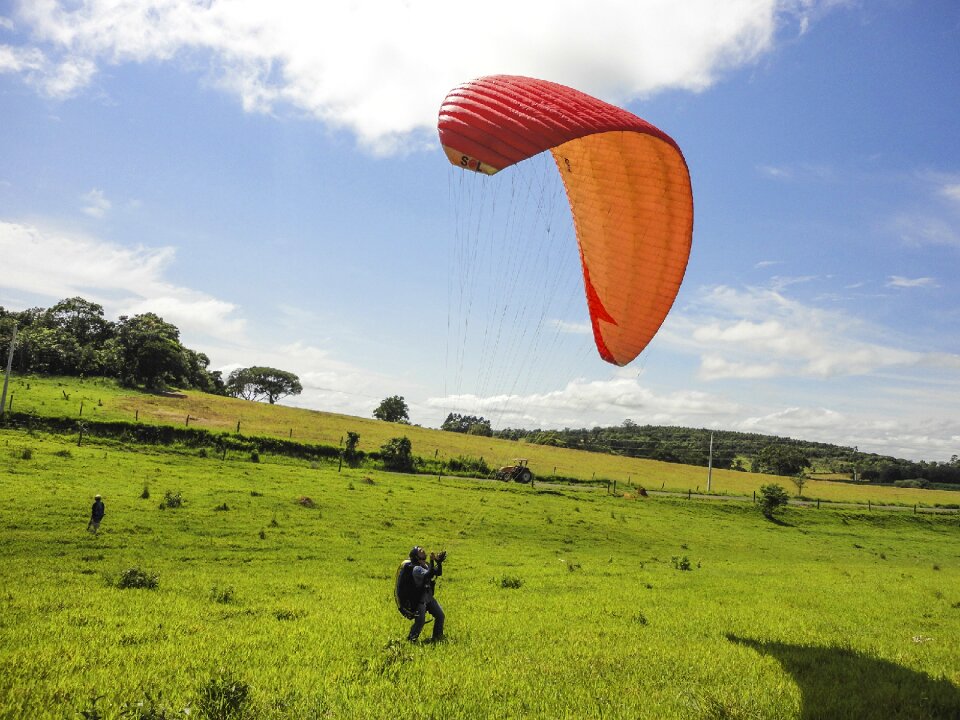 Paragliding flight free flight