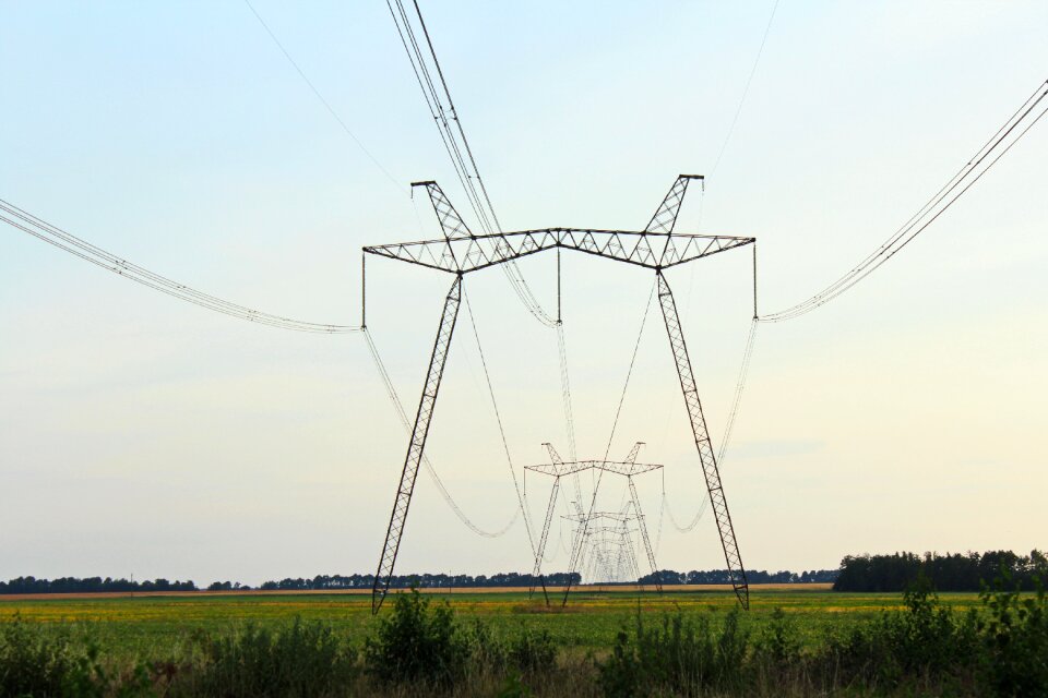 Transmission towers electricity power line