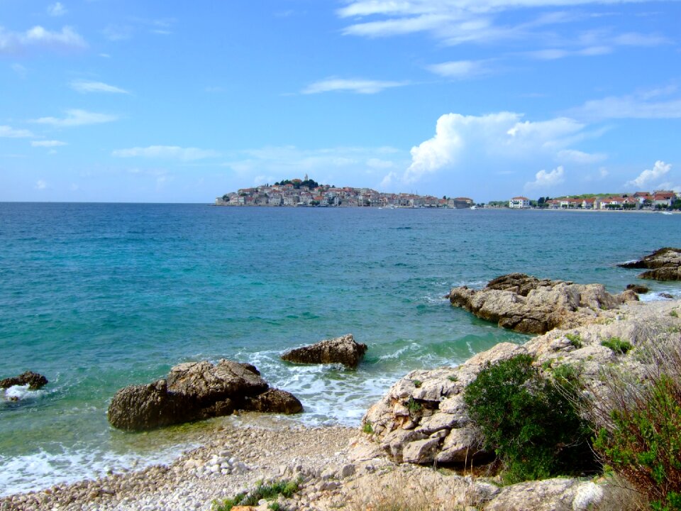Sea bay mediterranean coast photo