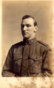 Pte. Frank Kneebone, 9th Australian infantry 1918 photo