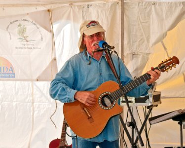 Raiford Starke in the music tent