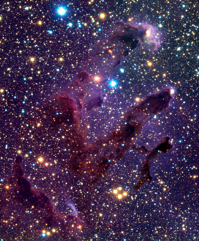 The ISAAC infrared images of Messier 16