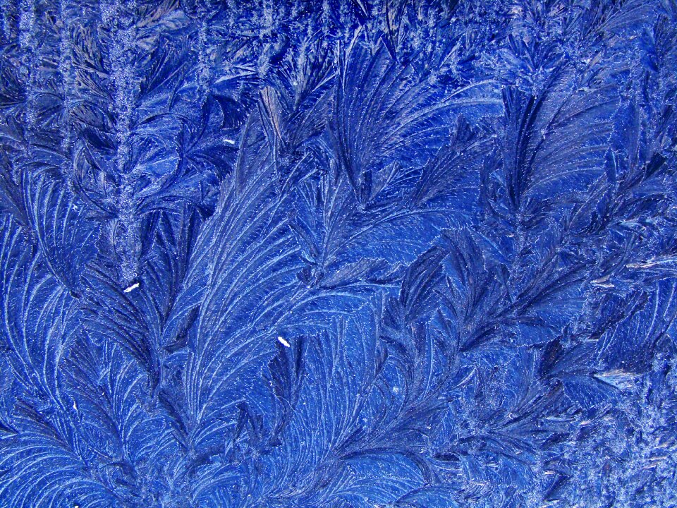 Ice art ice formations blue photo