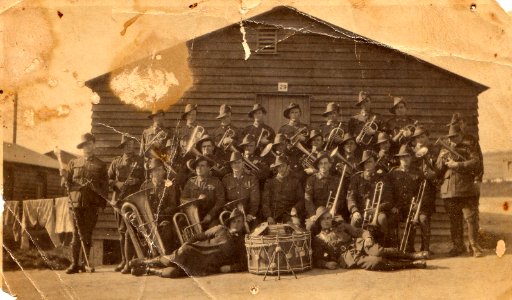 Band of the R.B.A.A. at Codford 1919 photo