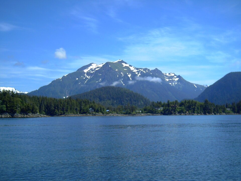 Mountains lake water