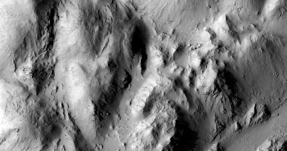 Central Uplifted Region of a Crater in Phlegra Dorsa