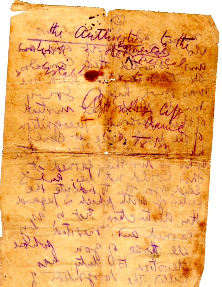 Letter from Captain A. G. Butler regarding the DSO, 1918. page 4 of 4