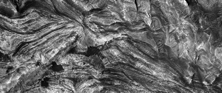 Faulted and Layered Deposits in Candor Chasma photo