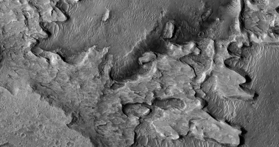 Light-Toned Rock and Old Lava Flows