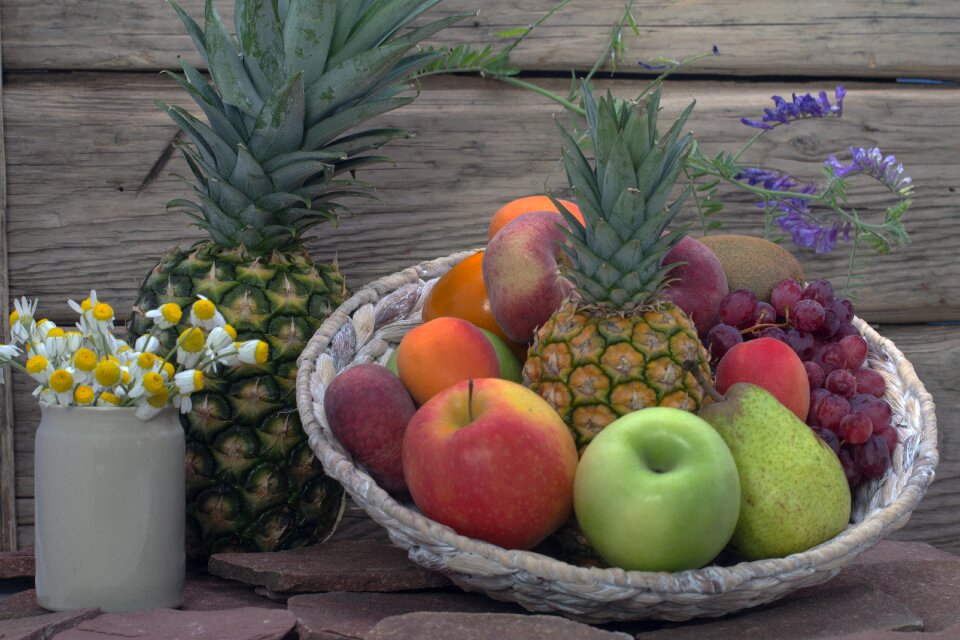 Flowers apricots basket