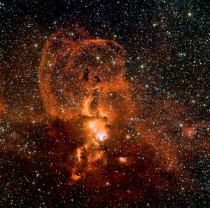 Wide Field Imager view of the star formation region NGC 3582