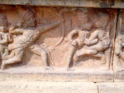 Ramayana In carving photo