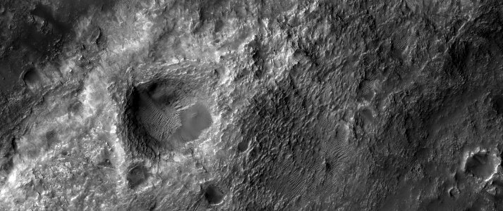 A Crater with Possible Clays