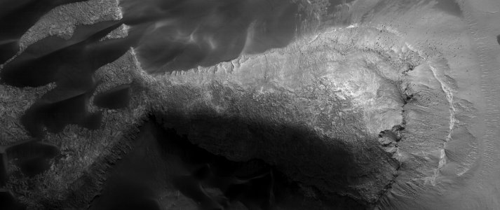 Slopes and Dunes in Rabe Crater photo