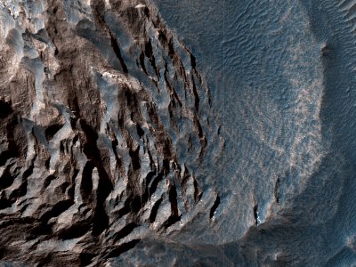 Layered Sediments in Valles Marineris photo
