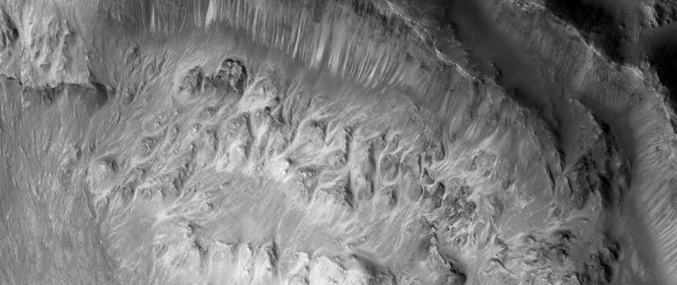 Striking Topography of an Impact Crater