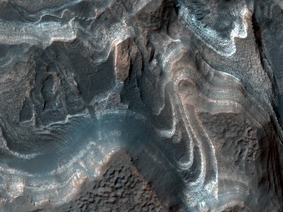 Layered Sediments in Hellas Planitia