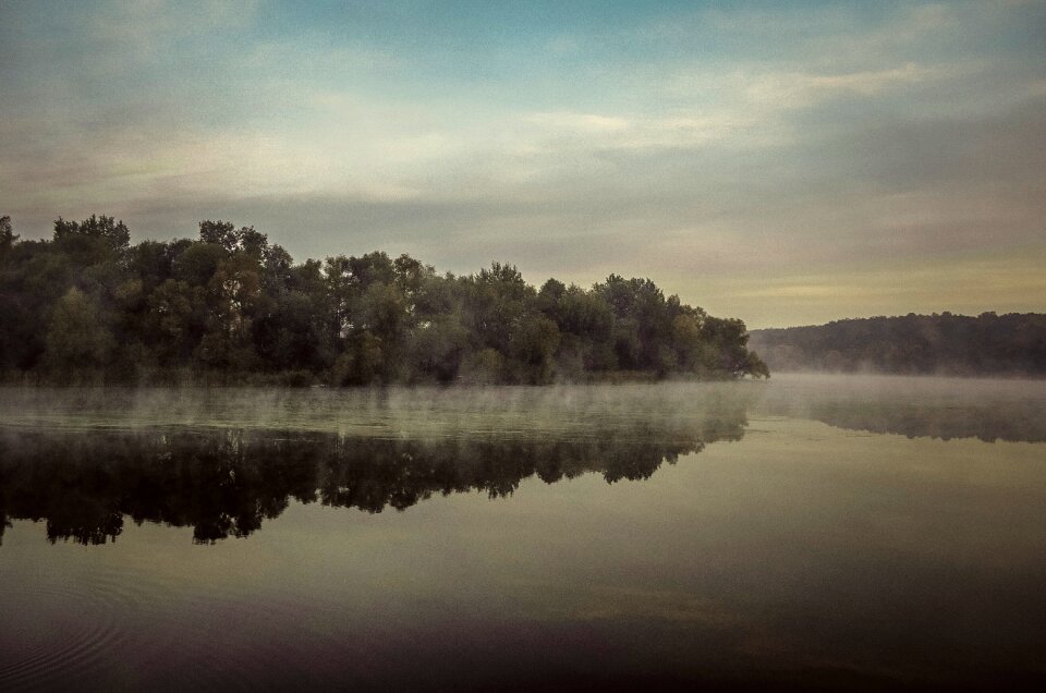 Lake water surface