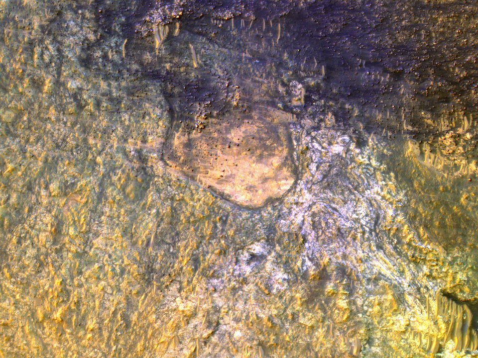 Bedrock on the Floor of Kaiser Crater