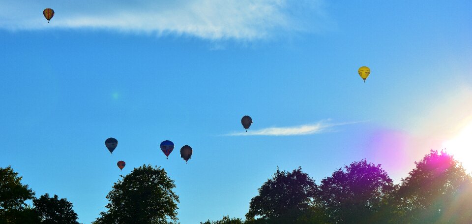 Balloons flying floating