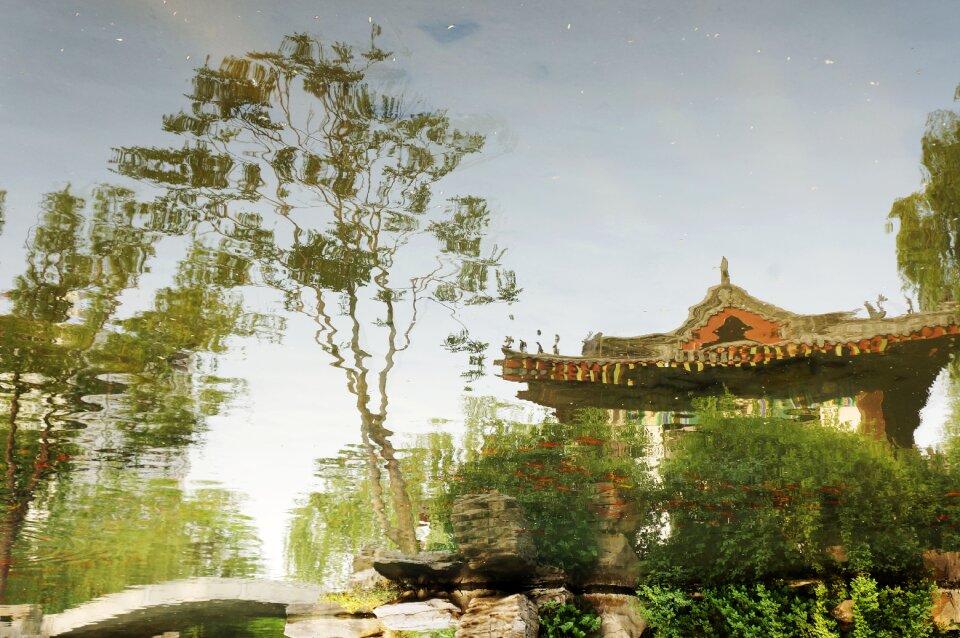 The scenery views reflection