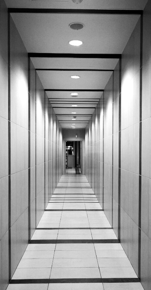 Architecture corridor interior photo