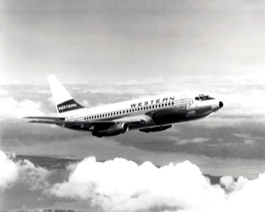 WAL B 737-200 with Indian head Logo -1960s photo