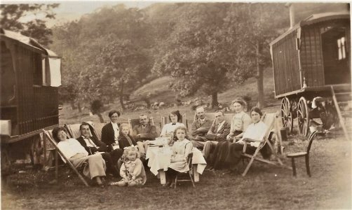 Vintage Family on holidays - place unknown photo