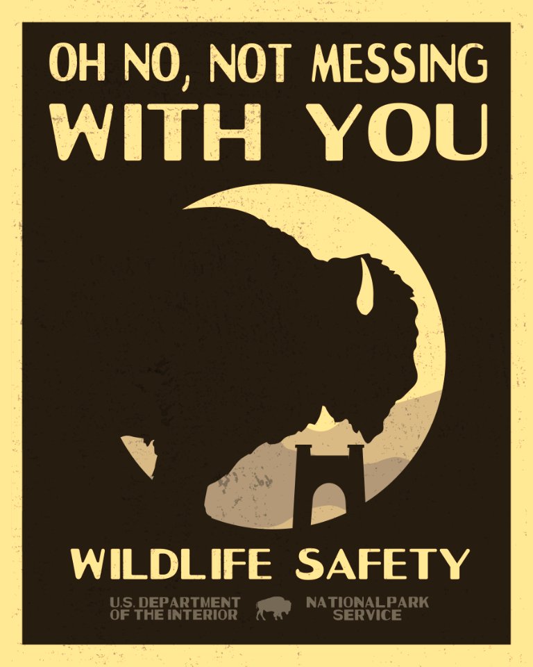Wildlife Safety poster inspired by Deion Broxton