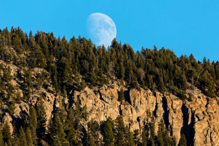 Moonrise over Mt. Everts photo