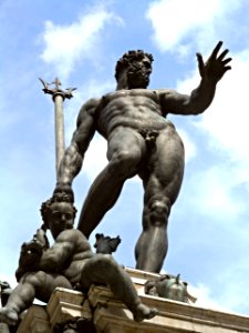 Fountain of Neptune (1563-1566) by Giambologna  (Jean de Boulogne, Douai 1529-Florence 1608) at Bologna