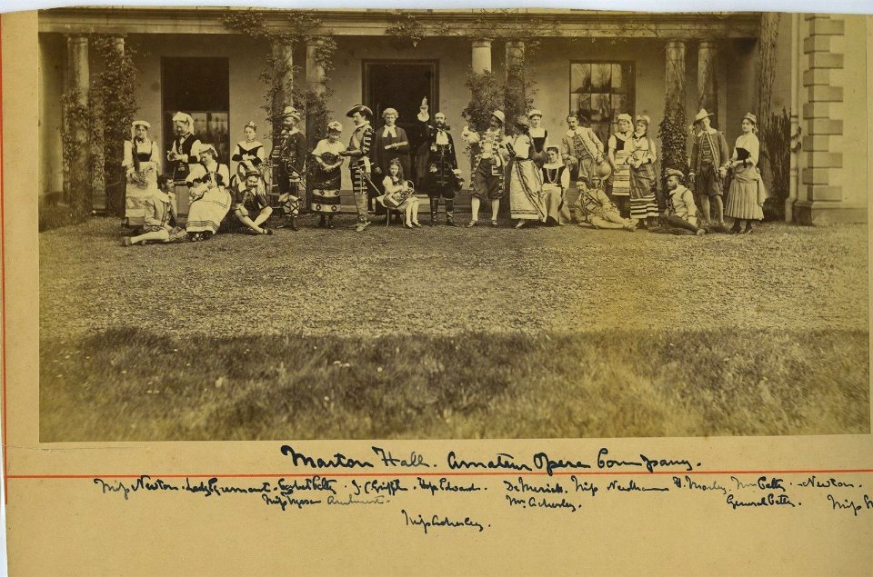 Marton Hall Amateur Opera Company, Baschurch, Shropshire, England  - 1870s