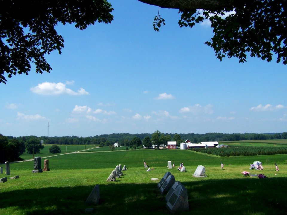 Farm at Emley's Hill Cemetery