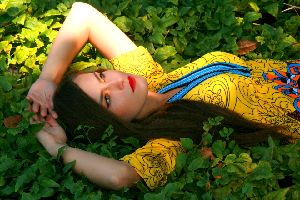 Beauty seductive yellow