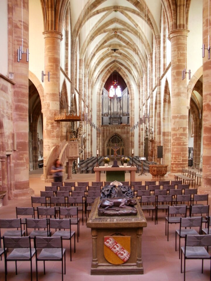 Gothic church altar