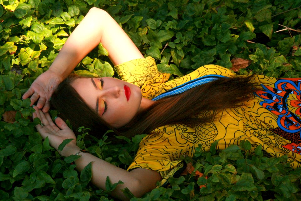 Beauty seductive yellow