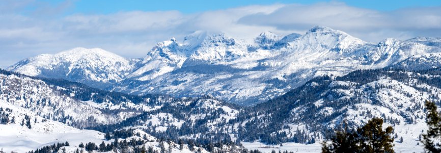 Cutoff Mountain panorama from the Lost Lake Ski Trail photo