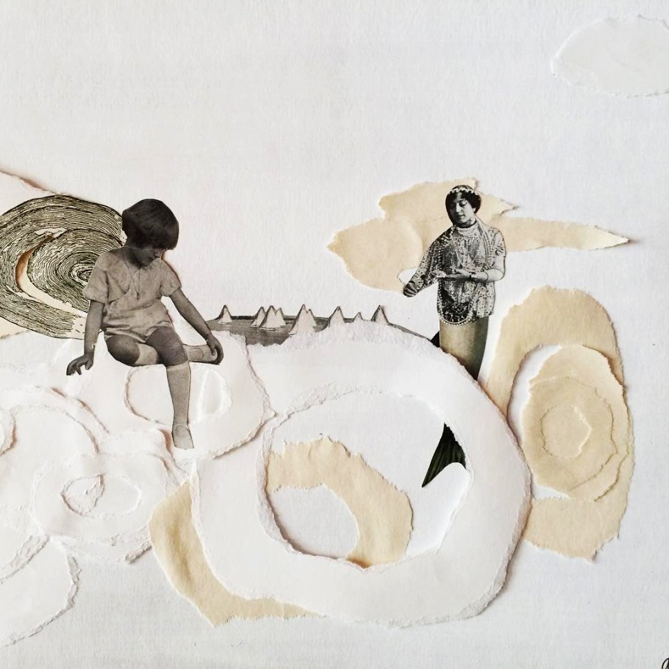 Planes de verano #154: Proyecto Puentes. Collages de ida y vuelta.  Con obra de Aurora gorrión y Reme Remedios  #proyectopuentes #Expo #collage #malasaña #planesdeverano #culturaenelbarrio