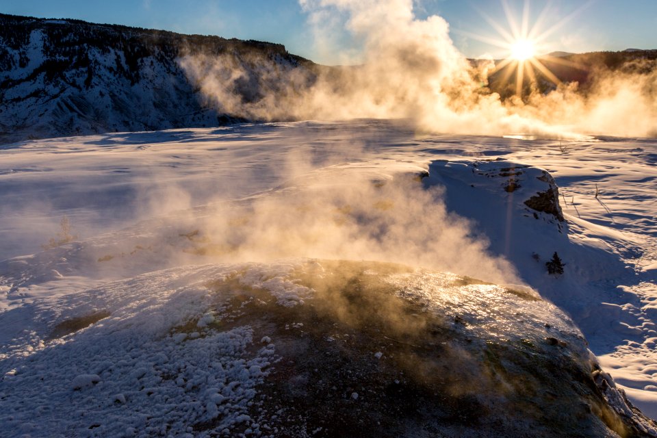 Sunrise, Mammoth Hot Springs