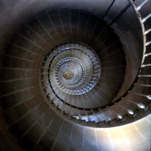 Stairs inside La Phare des Baleines