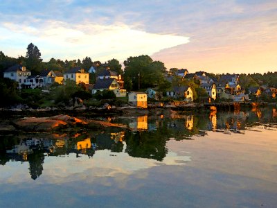 MAINE - STONINGTON, HANCOCK CO - PHOTOSHOP WATERCOLOR FILTER (36)