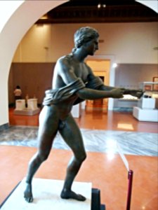 "Apollo" from temple of Apollo at Pompeii (late 1st century BC-early 1st century AD) - conserved with the generous assistance of the Villa Council of the J. Paul Getty Museum - Naples, Archaeological Museum