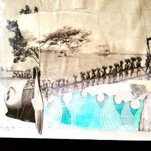 Planes de verano #154: Proyecto Puentes. Exposición colectiva. Collages de ida y vuelta.  Con obra de @elsrgarcia #proyectopuentes #Expo #collage