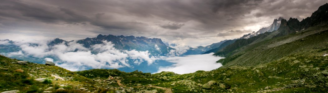 Cloud Blanket, Mont Blanc Massif IMG 3400-Pano photo
