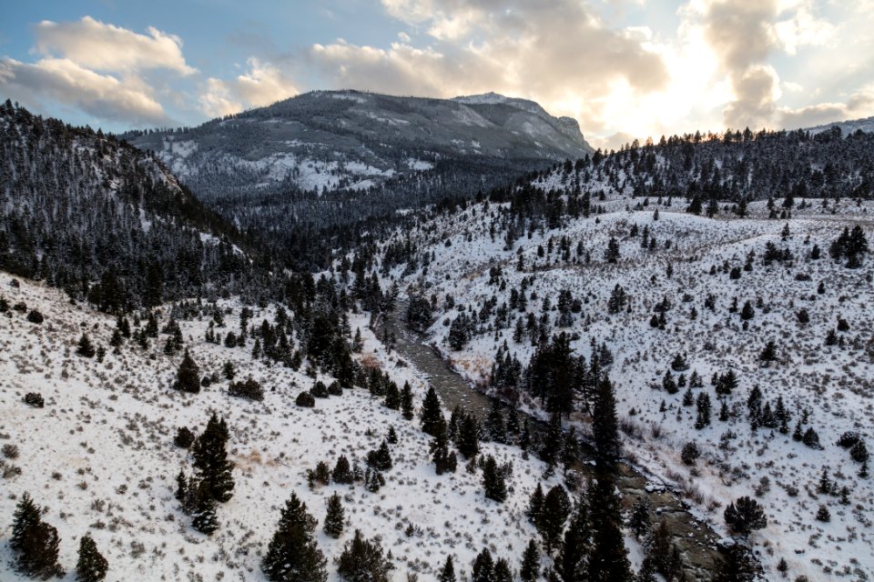 Sunset from the Gardner River High Bridge