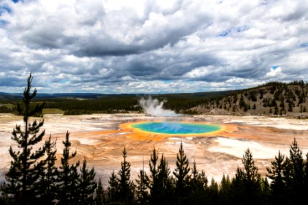 Views from the Grand Prismatic Overlook Trail photo