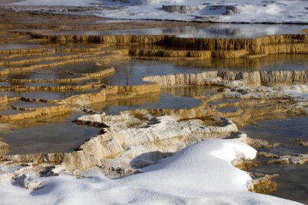 Mammoth Hot Springs Terraces photo