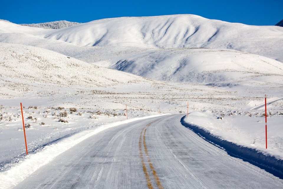 Slippery Roads in Lamar Valley